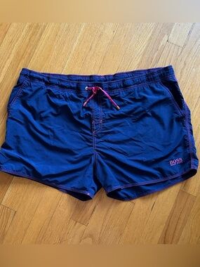 Hugo Boss BOSS Men's XXL Swim Trunks Board Shorts Drawstring Mesh Lined